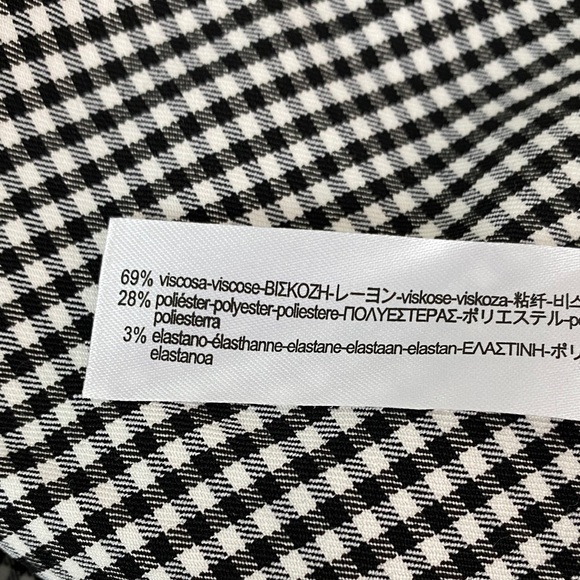 Zara Gingham Leggings Fitted Pants - Picture 12 of 12